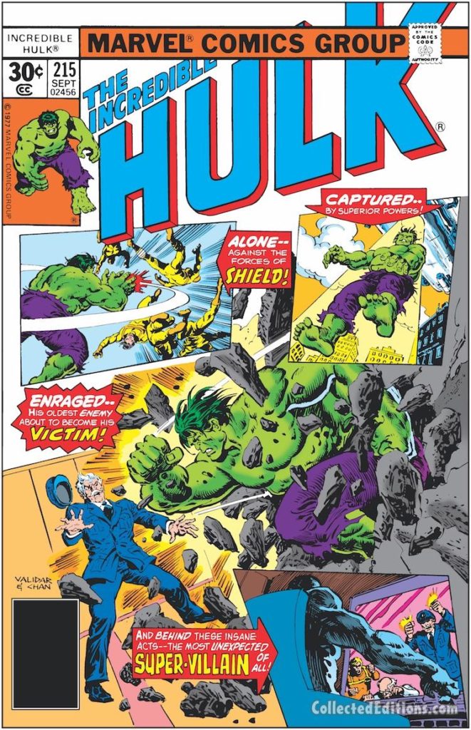 Incredible Hulk #215 cover; pencils, Rich Buckler; inks, Ernie Chan