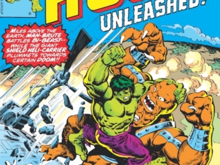 Incredible Hulk #216 cover; pencils, unknown; inks, Ernie Chan; Bi-Beast