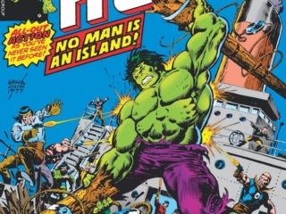 Incredible Hulk #219 cover; pencils and inks, Ernie Chan