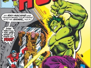 Incredible Hulk #220 cover; pencils and inks, Ernie Chan