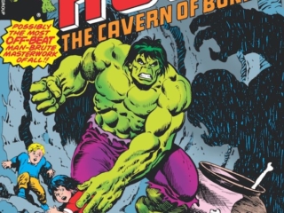 Incredible Hulk #222 cover; pencils and inks, Ernie Chan