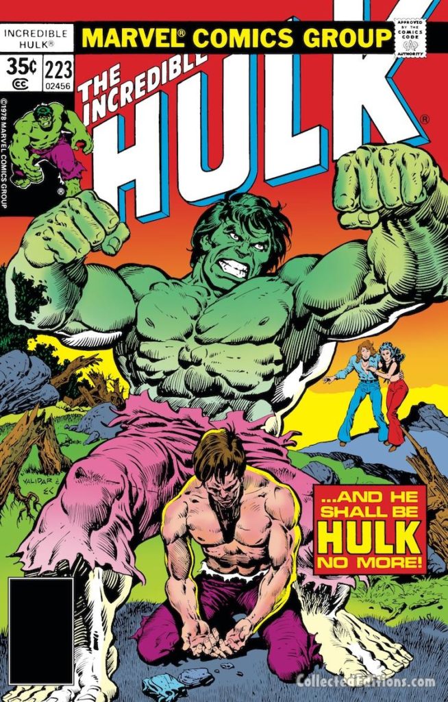 Incredible Hulk #223 cover; pencils, Rich Buckler; inks, Ernie Chan