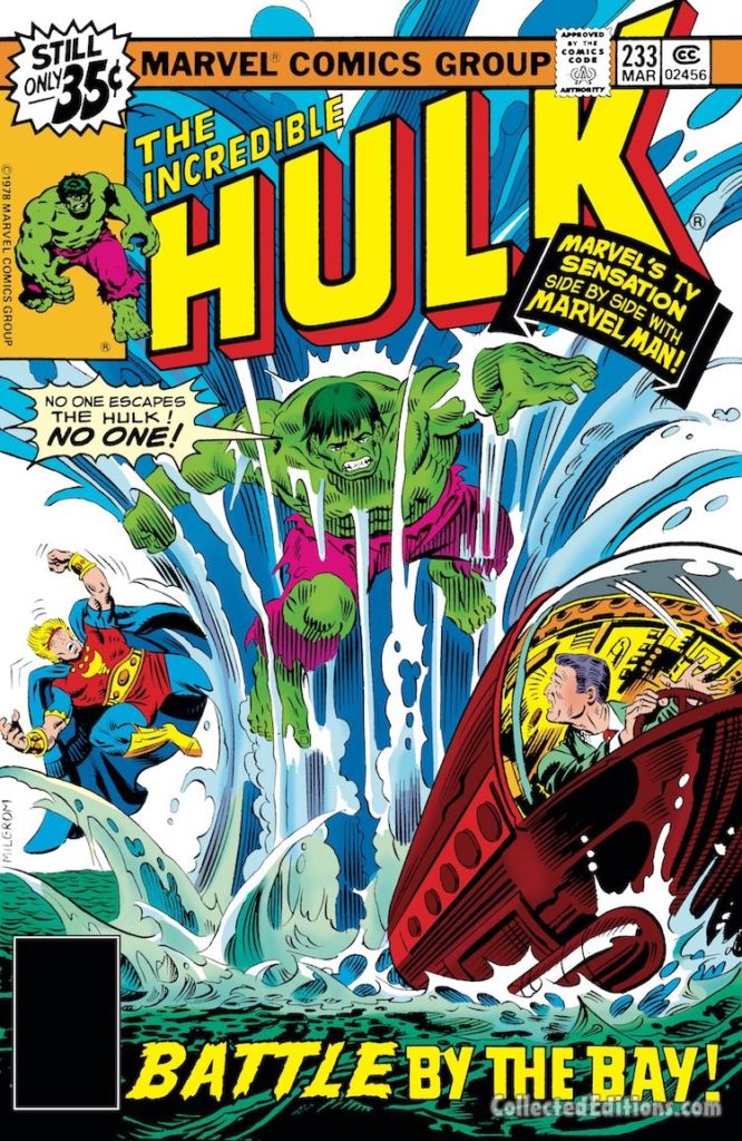 Incredible Hulk #233 cover; pencils and inks, Al Milgrom