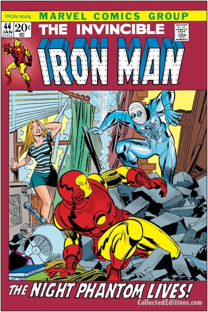 Iron Man #44 cover; pencils, Gil Kane; inks, Frank Giacoia; Bill Foster/Giant-Man/Black Goliath