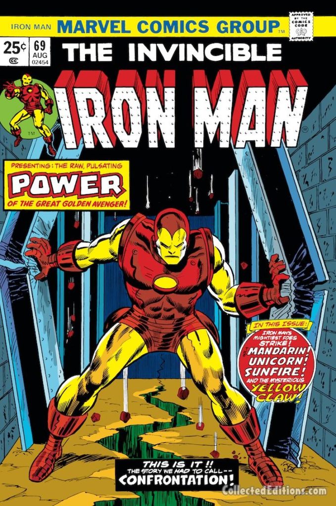 Iron Man #69 cover; pencils, Ron Wilson; inks, Mike Esposito