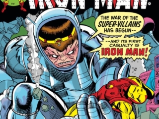Iron Man #74 cover; pencils, Gil Kane; inks, Frank Giacoia, MODOK