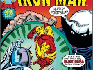 Iron Man #75 cover; pencils, Gil Kane; inks, Frank Giacoia, Black Lama