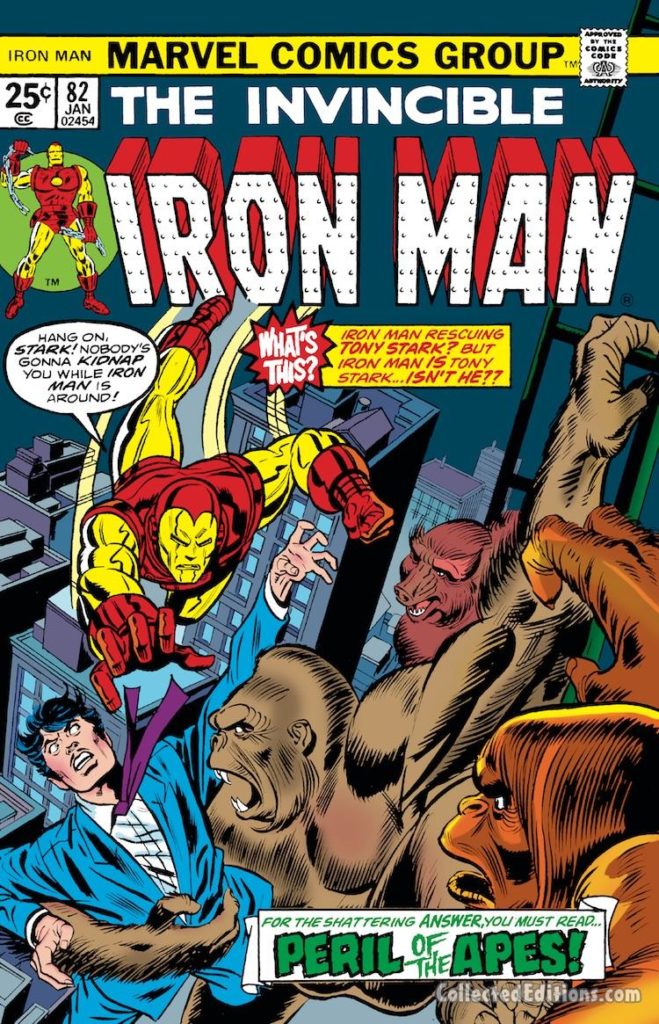 Iron Man #82 cover; pencils, Gil Kane; inks, Frank Giacoia