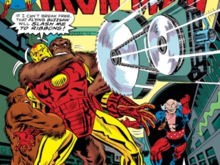 Iron Man #83 cover; pencils, uncredited; inks, John Romita Sr. Iron Man #83 cover; pencils, uncredited; inks, John Romita Sr., Red Ghost