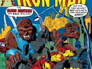 Iron Man #88 cover; pencils, Gil Kane; inks, Frank Giacoia Iron Man #88 cover; pencils, Gil Kane; inks, Frank Giacoia; Blood Brothers
