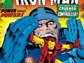 Iron Man #90 cover; pencils, Jack Kirby; inks, Jack Abel Iron Man #90 cover; pencils, Jack Kirby; inks, Jack Abel; the Controller