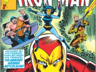 Iron Man #104 cover; pencils, Dave Cockrum; inks, Frank Giacoia; Midas. Madam Masque