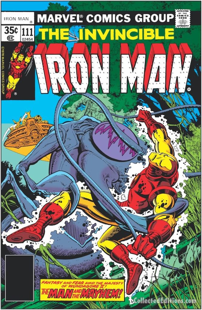 Iron Man #111 cover; pencils, Keith Pollard; inks, Terry Austin