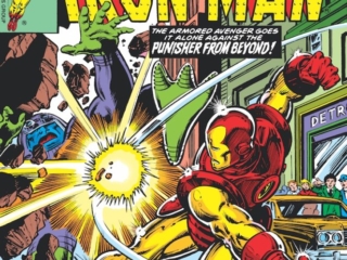 Iron Man #112 cover; pencils, Keith Pollard; inks, Bob Wiacek; The Punisher