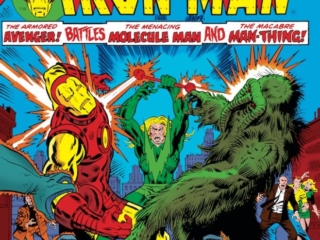 Iron Man Annual #3 cover; pencils, Rich Buckler; inks, Frank Giacoia Iron Man Annual #3 cover; pencils, Rich Buckler; inks, Frank Giacoia; Man-Thing/Molecule Man