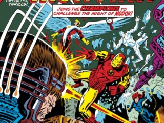 Iron Man Annual #4 cover; pencils and inks, Al Milgrom Iron Man Annual #4 cover; pencils and inks, Al Milgrom; the Champions, Ghost Rider, MODOK