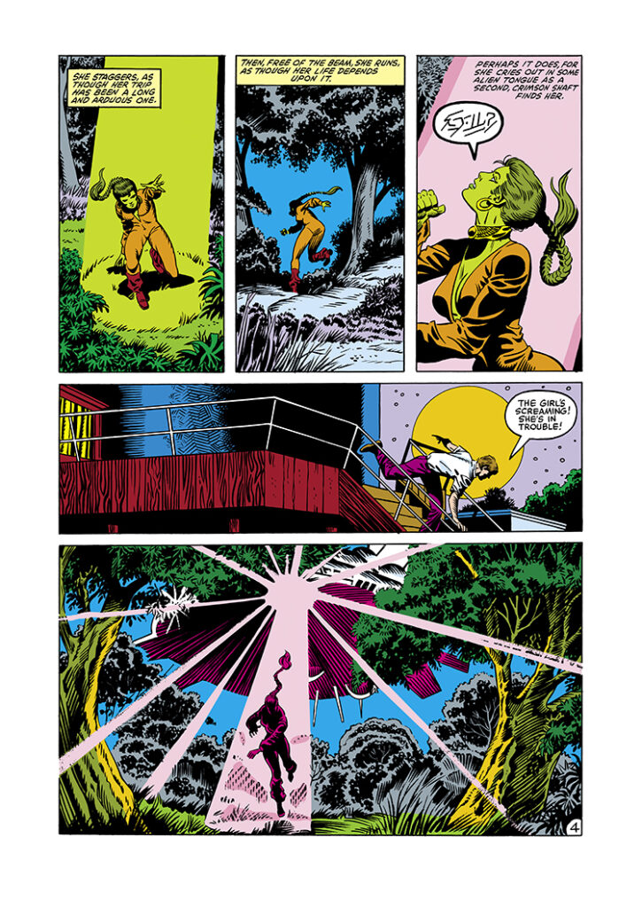 Incredible Hulk Annual #12, pg. 4; pencils and inks, Herb Trimpe; Bruce Banner, K’rei, flying saucer