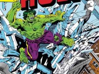 Incredible Hulk #237 cover; pencils and inks, Al Milgrom; When a City Dies, skyscraper