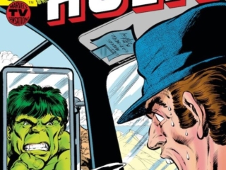Incredible Hulk #238 cover; pencils and inks, Bob Layton; trucker, truck driver, Call Marge, Convoy