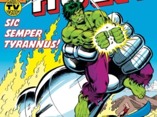 Incredible Hulk #242 cover; pencils and inks, Bob Layton; Sic Semper Tyrannus