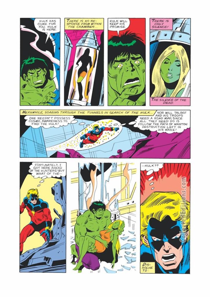 Incredible Hulk #246, pg. 7; pencils and inks, Sal Buscema; Jarella, Captain Marvel, Mar-Vell