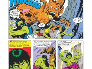 Incredible Hulk #247, pg. 3; pencils and inks, Sal Buscema; Jarella, microverse