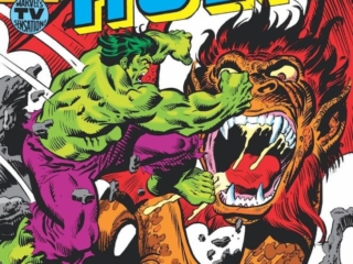 Incredible Hulk #247 cover; pencils, Rich Buckler; inks, Al Milgrom; Jarella's world, Microverse; Marvel's TV Sensation