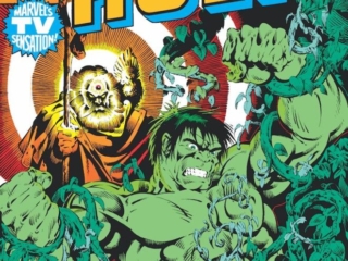 Incredible Hulk #248 cover; pencils and inks, Michael Golden; How Green Grows the Gardener, Elder of the Universe, Marvel's TV Sensation