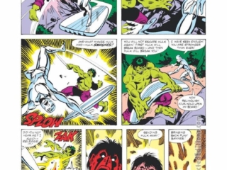 Incredible Hulk #250, pg. 19; pencils and inks, Sal Buscema; Silver Surfer