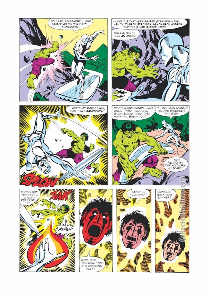 Incredible Hulk #250, pg. 19; pencils and inks, Sal Buscema; Silver Surfer