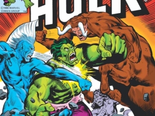 Incredible Hulk #252 cover; pencils, Rich Buckler; inks, Frank Springer; Beware the Changelings; Woodgod; Minotaurus; Centaurio