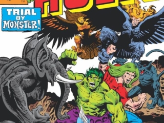 Incredible Hulk #253 cover; pencils, Rich Buckler; inks, Al Milgrom; Doc Samson; Changelings, Elephantine; The Fury; Pantherus; Siren, Trial By Monster