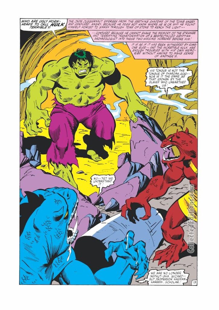 Incredible Hulk #257, pg. 13; pencils and inks, Sal Buscema; Gog, Wizard