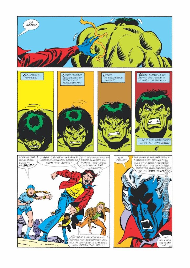 Incredible Hulk #264, pg. 20; pencils and inks, Sal Buscema; Rick Jones; Teen Brigade, Corruptor