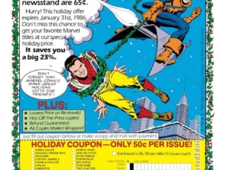 Hulk #316, pg. 32; subscription ad; Time is Running Out, Hobgoblin, Peter Parker, Spider-Man