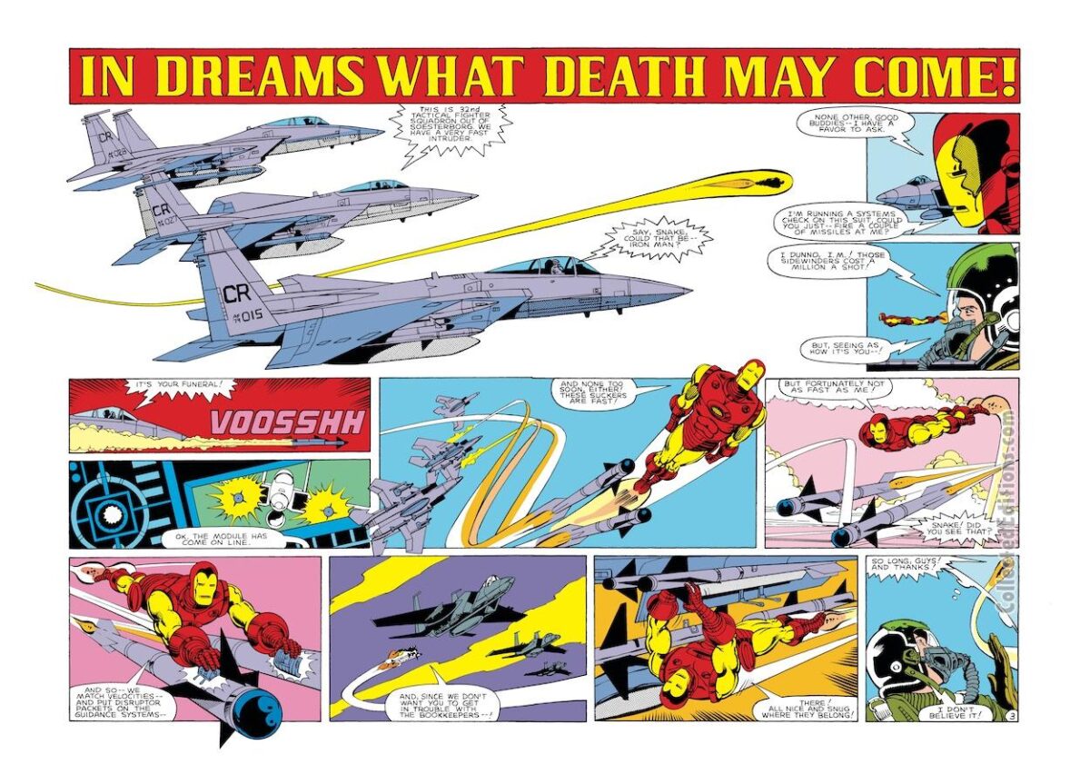 Iron Man Annual #6, pgs. 2-3; pencils, Luke McDonnell; inks, Roy Richardson