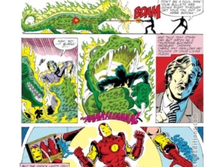 Iron Man #130, pg. 5; pencils and inks, Bob Layton Iron Man #130, pg. 5; pencils and inks, Bob Layton; All-Devouring, Fire Dragon