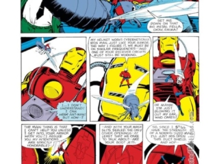 Iron Man #133, pg. 6; layouts, Jerry Bingham; pencils and inks, Bob Layton Iron Man #133, pg. 6; layouts, Jerry Bingham; pencils and inks, Bob Layton, Ant-Man, Scott Lang, Jim Rhodes