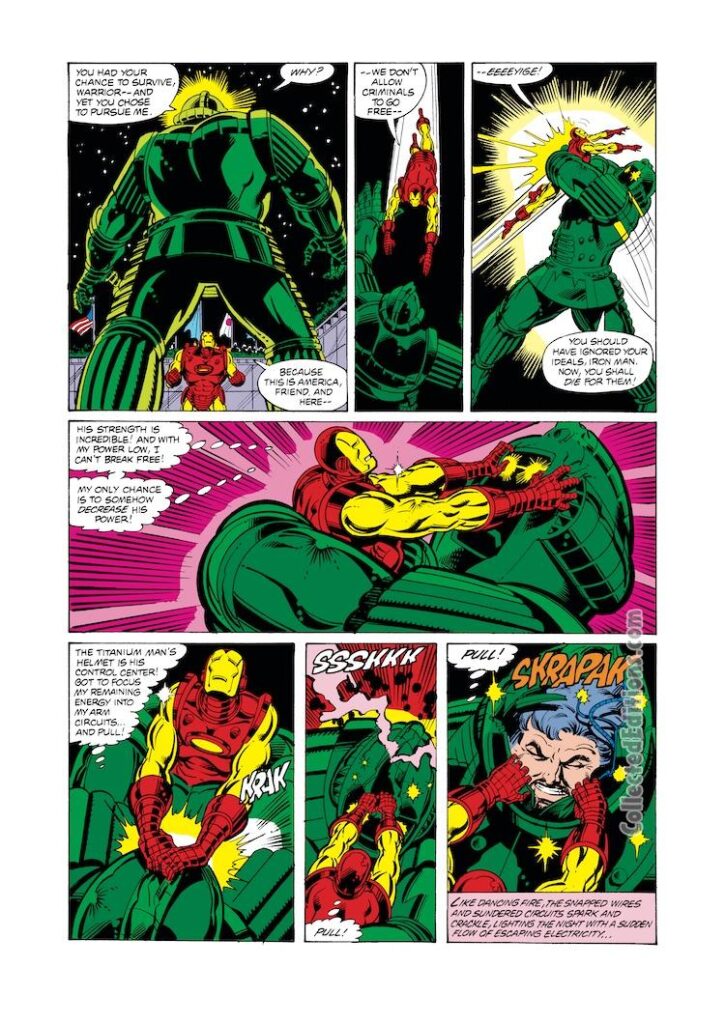 Iron Man #135, pg. 15; layouts, Jerry Bingham; pencils and inks, Bob Layton, Titanium Man, Boris Bullski