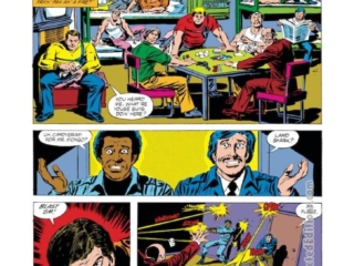 Iron Man #138, pg. 14; layouts, Bob Layton Iron Man #138, pg. 14; layouts, Bob Layton; pencils and inks, Tom Palmer; Jim Rhodes, Tony Stark