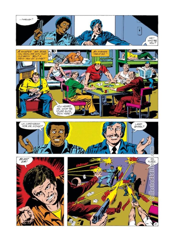 Iron Man #138, pg. 14; layouts, Bob Layton; pencils and inks, Tom Palmer; Jim Rhodes, Tony Stark