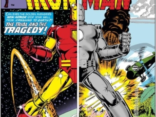 Iron Man #144 cover; pencils and inks, Bob Layton Iron Man #144 cover; pencils and inks, Bob Layton; The Trial and the Tragedy, Special Bonus, Vietnam, Jim Rhodes, Rhodey