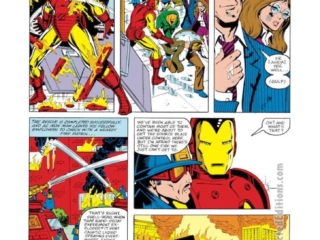 Iron Man #147, pg. 5; layouts, John Romita Jr.; pencils and inks, Bob Layton; Pithins; Yvette Avril