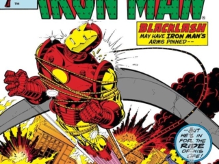 Iron Man #147 cover; pencils and inks, Bob Layton, Blacklash, Holocaust at High Noon