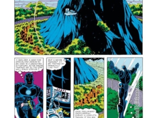 Iron Man #152, pg. 2; layouts, John Romita Jr.; pencils and inks, Bob Layton; stealth armor