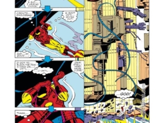 Iron Man #154, pg. 19; pencils, John Romita Jr.; inks, Bob Layton