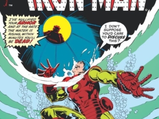 Iron Man #158 cover; pencils and inks, Bob Layton