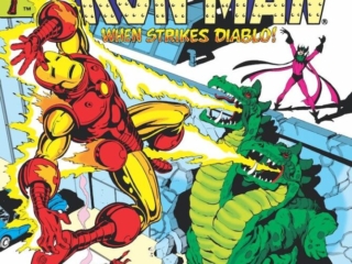 Iron Man #159 cover; pencils and inks, Paul Smith; When Strikes Diablo
