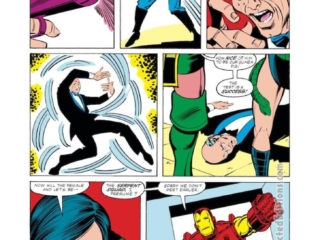 Iron Man #160, pg. 16; pencils, Steve Ditko; inks, Dan Green; Serpent Squad, Princess Python, Black Mamba