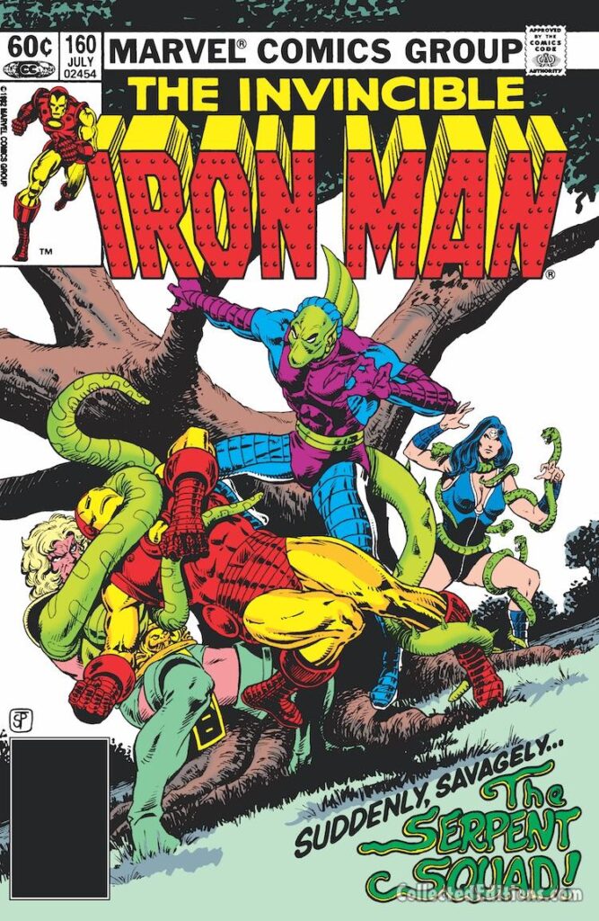 Iron Man #160 cover; pencils and inks, Jim Starlin
